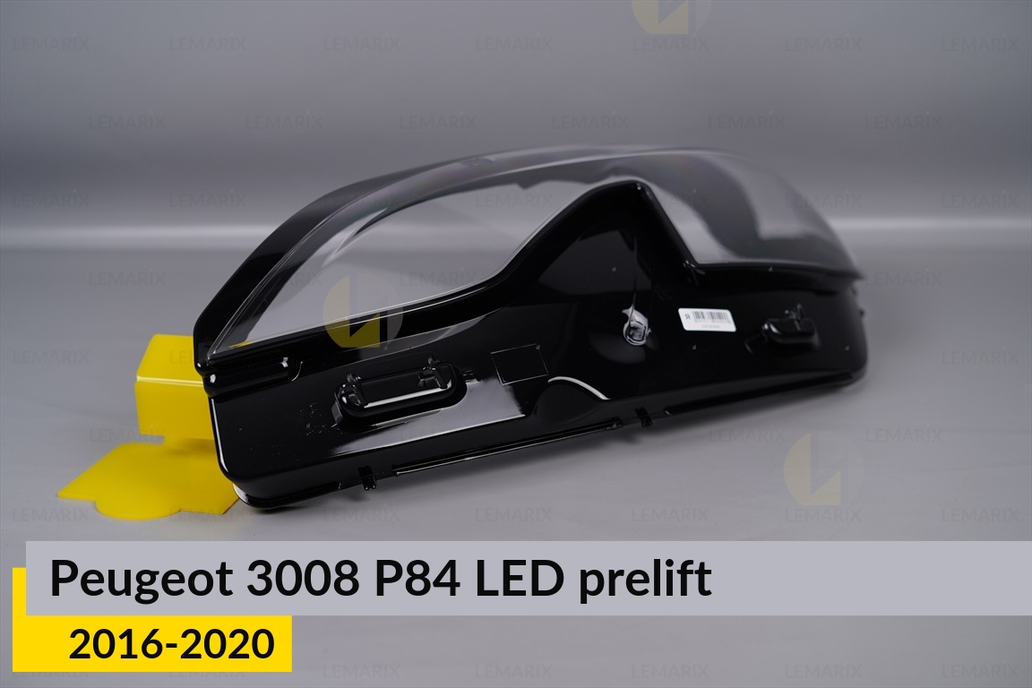 Стекло фары Peugeot 3008 P84 LED (2016-2020) дорест левое