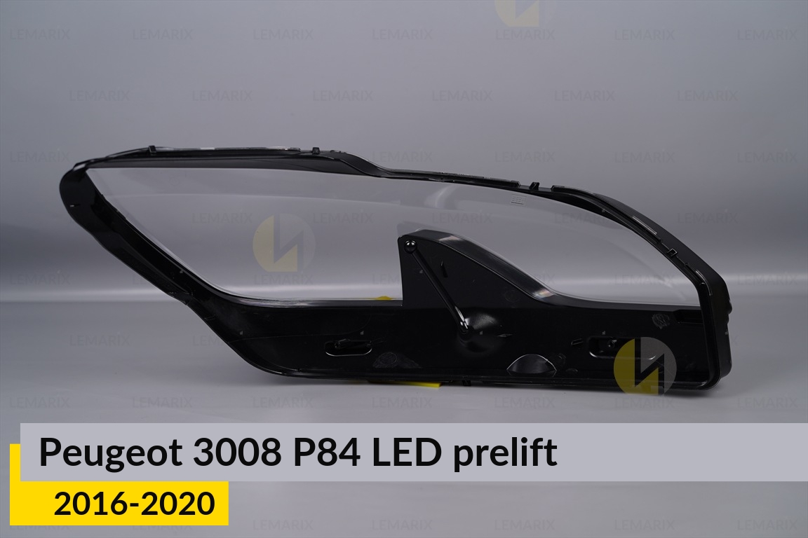 Стекло фары Peugeot 3008 P84 LED (2016-2020) дорест левое