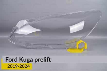 Скло фари Ford Kuga (2019-2023) дорест ліве