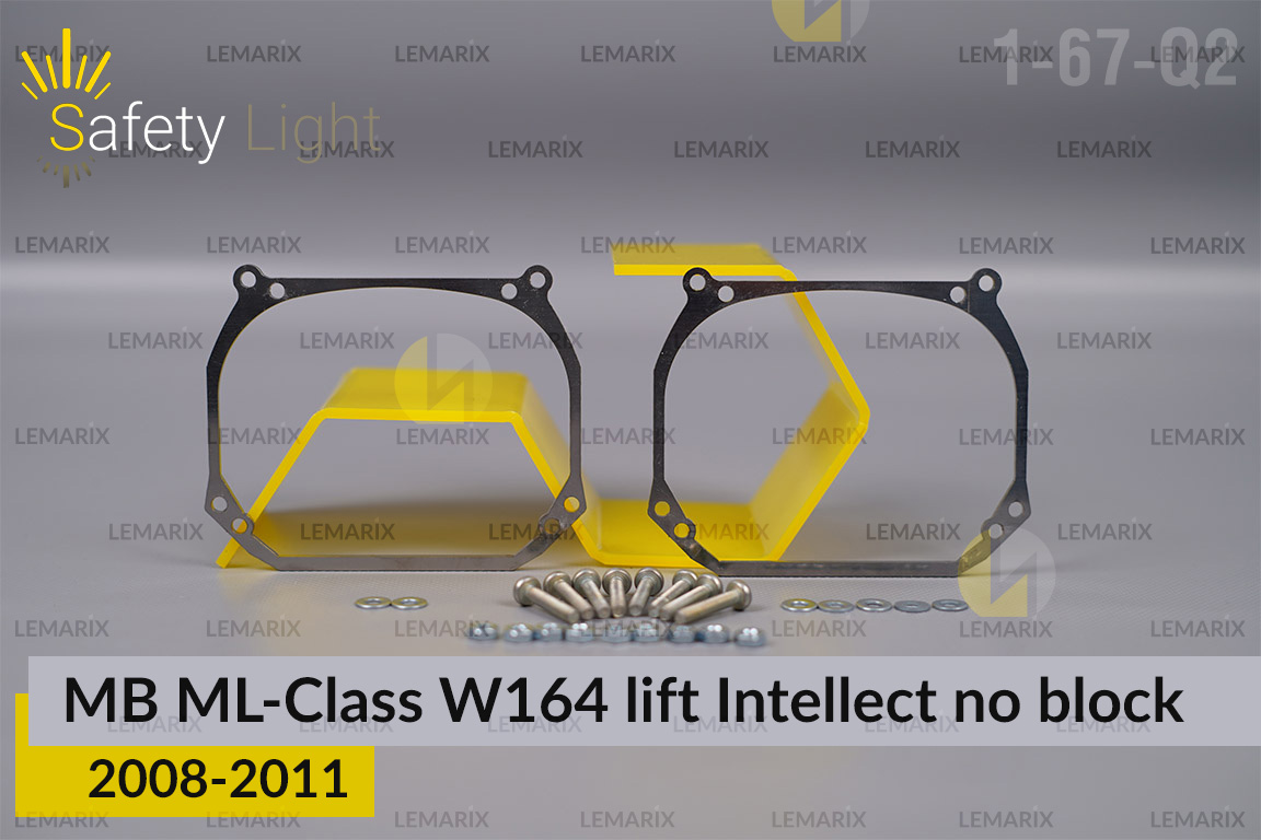 Перехідна рамка для Mercedes-Benz ML-Class W164 Intellect no block (2008-2011) рест