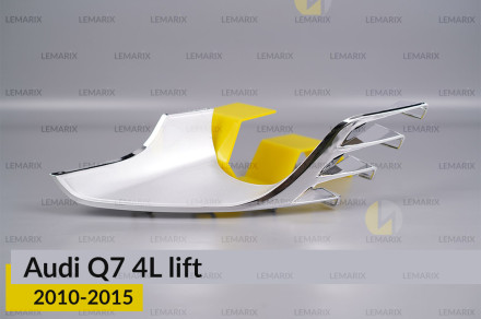 Хромована декоративна маска середня Audi Q7 4L (2010-2015) рест ліва