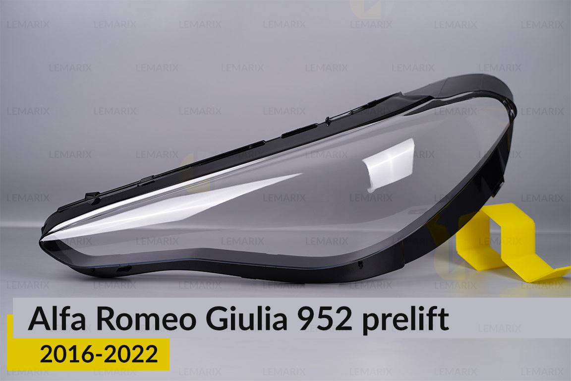 Скло фари Alfa Romeo Giulia 952 (2016-2023) дорест ліве