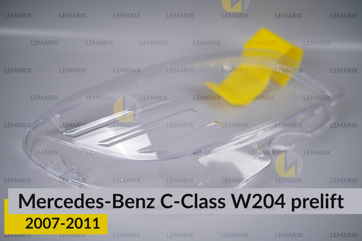 Стекло фары Mercedes-Benz C-Class W204 (2007-2011) дорест правое