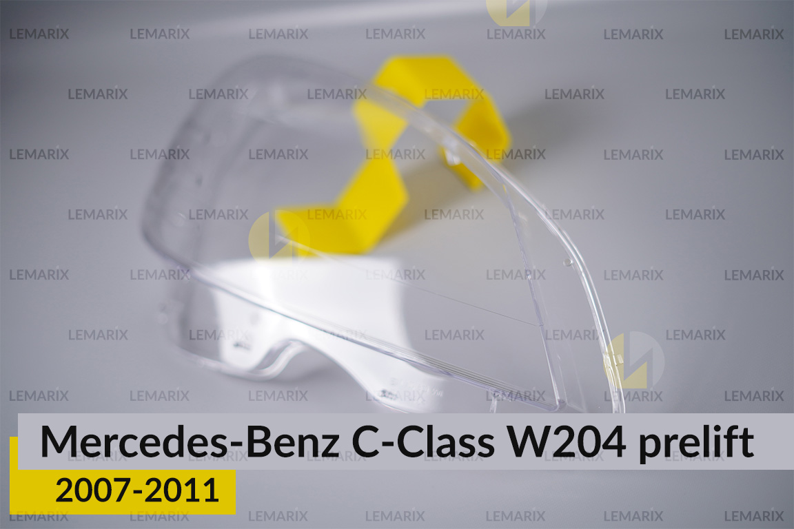 Стекло фары Mercedes-Benz C-Class W204 (2007-2011) дорест правое