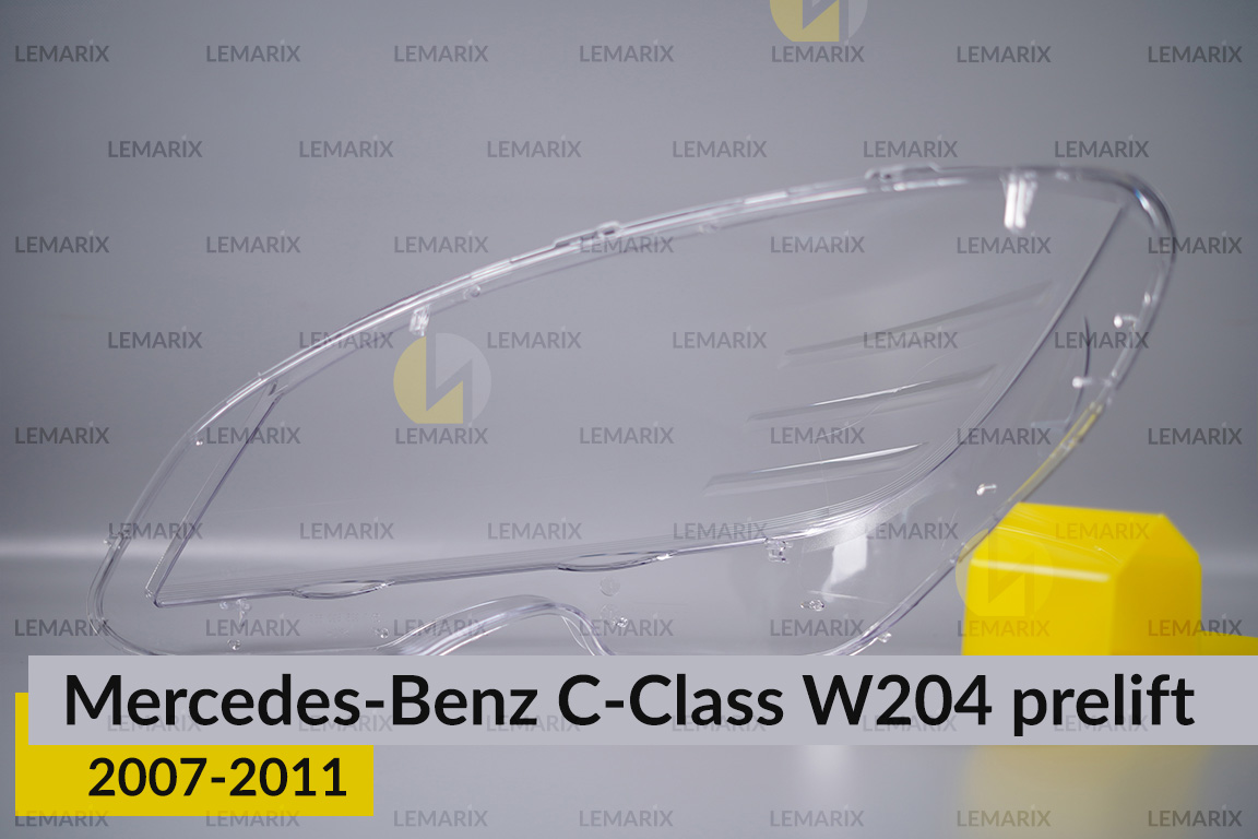 Стекло фары Mercedes-Benz C-Class W204 (2007-2011) дорест правое