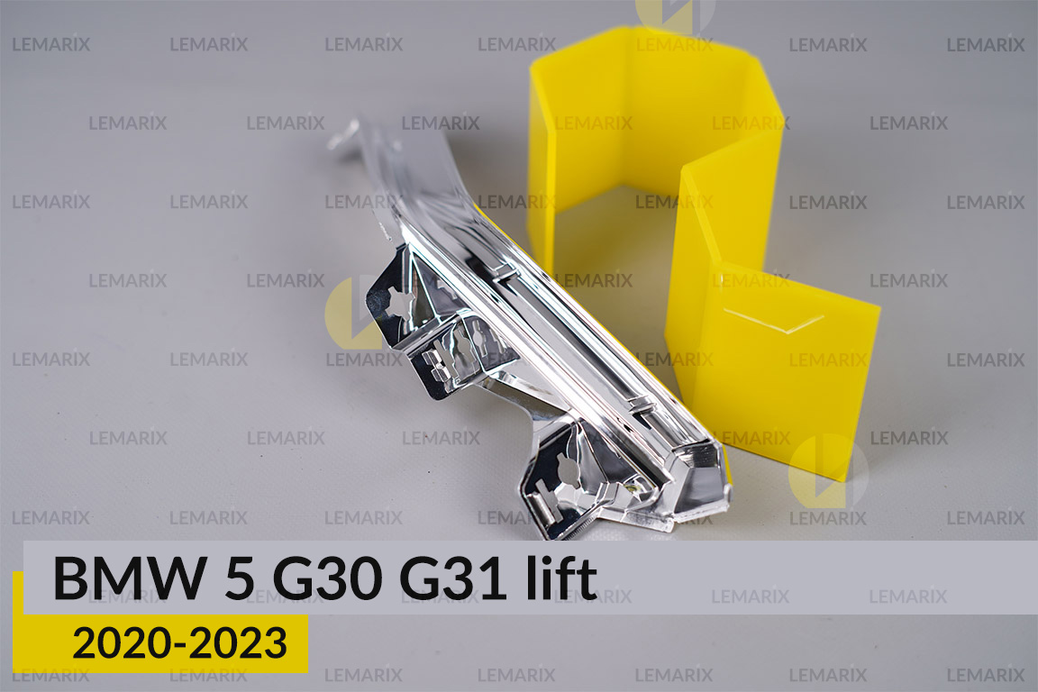 Декоративна маска світловода під зовнішній світловод BMW 5 G30 G31 (2020-2023) рест права