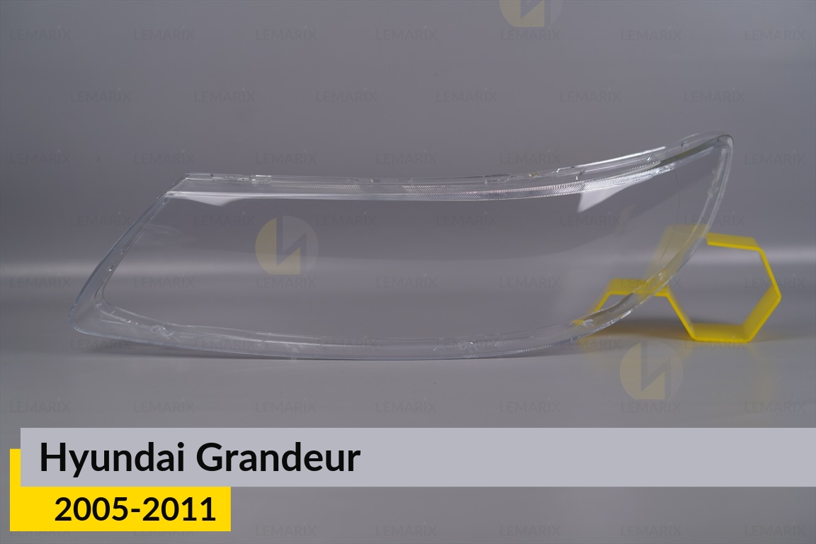 Стекло фары Hyundai Grandeur (2005-2011) левое