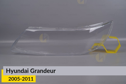 Стекло фары Hyundai Grandeur (2005-2011) левое