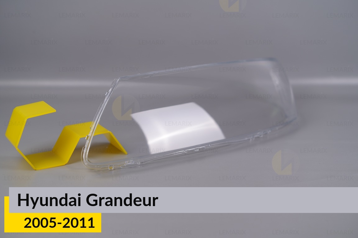 Стекло фары Hyundai Grandeur (2005-2011) левое