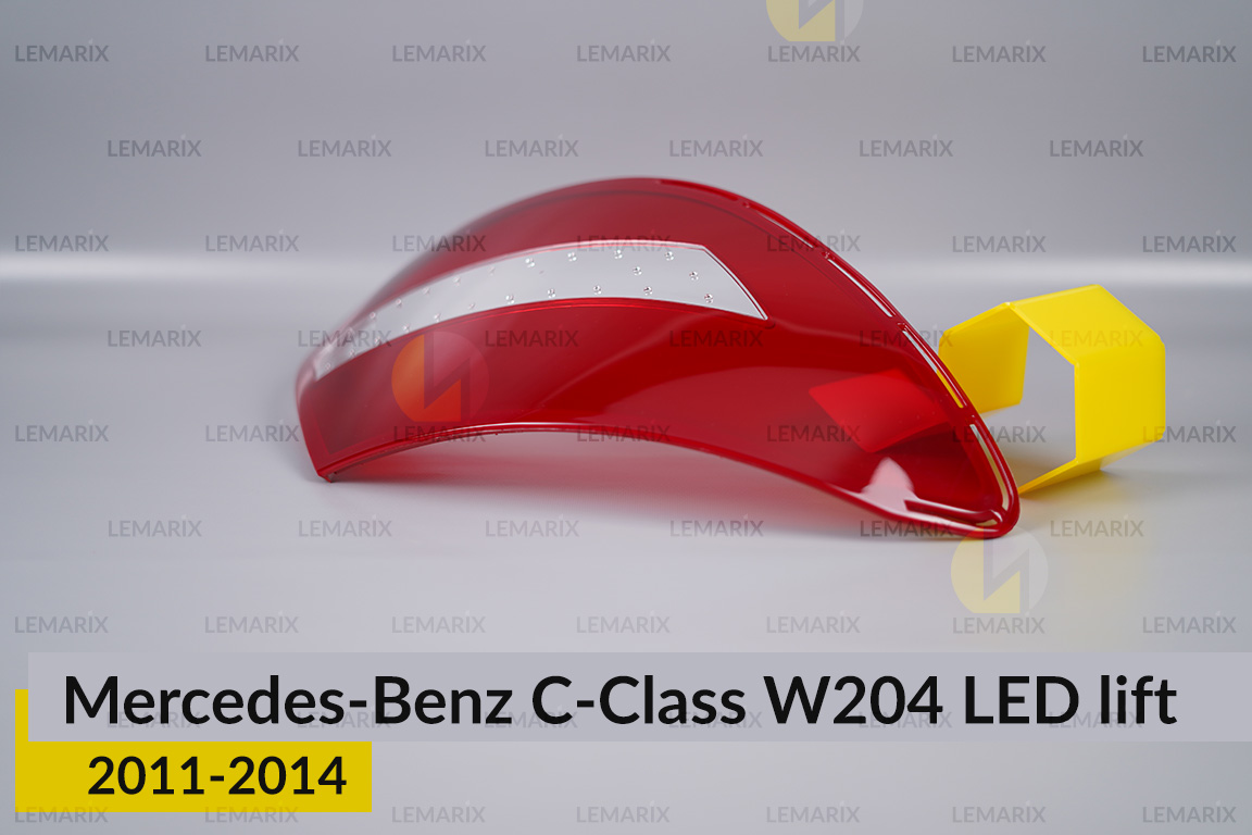 Стекло заднего фонаря Mercedes-Benz C-Class W204 LED (2011-2014) рест левое