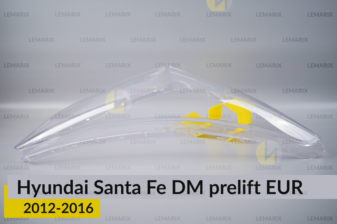 Стекло фары Hyundai Santa Fe DM EUR (2012-2016) дорест правое