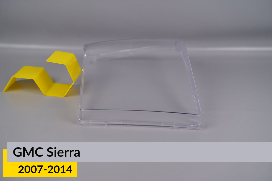 Стекло фары GMC Sierra (2007-2014) левое
