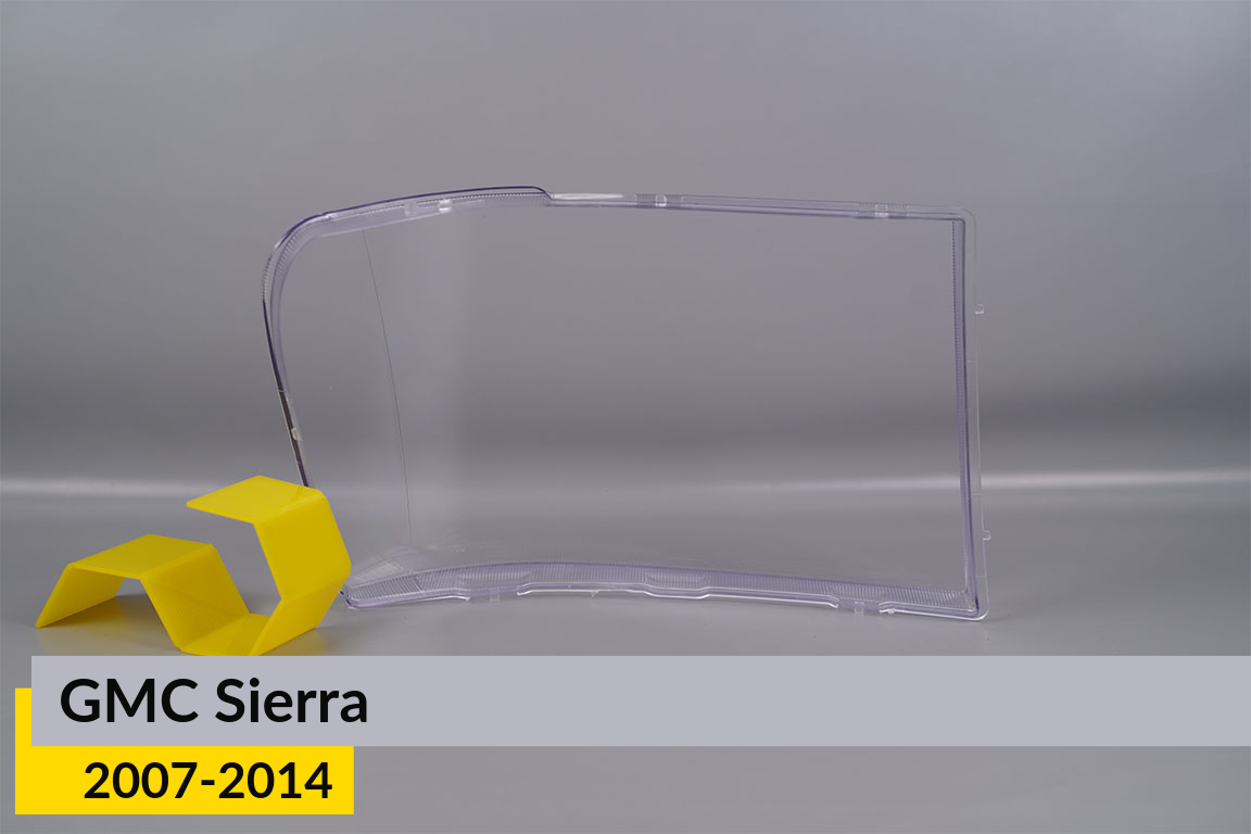 Стекло фары GMC Sierra (2007-2014) левое