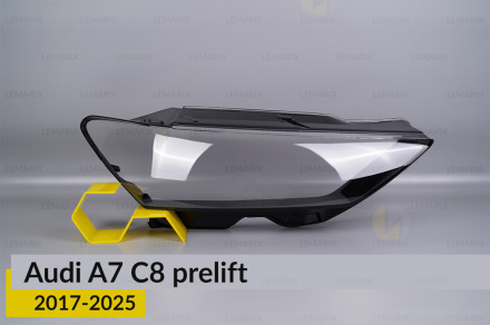 Скло фари Audi A7 C8 (2017-2026) дорест праве