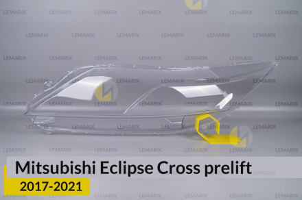 Скло фари Mitsubishi Eclipse Cross (2017-2021) дорест ліве