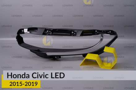 Декоративная маска Honda Civic LED (2015-2019) левая