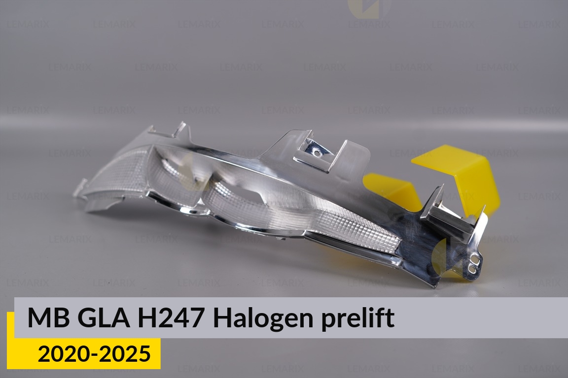 Хромована декоративна маска поворотника Mercedes-Benz GLA-Class H247 Halogen (2020-2025) дорест ліва