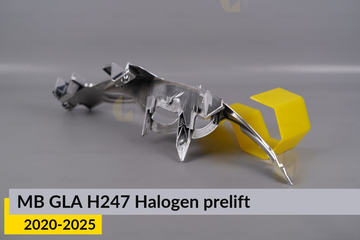Хромована декоративна маска поворотника Mercedes-Benz GLA-Class H247 Halogen (2020-2025) дорест ліва