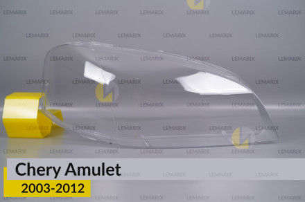 Скло фари Chery Amulet (2003-2012) праве