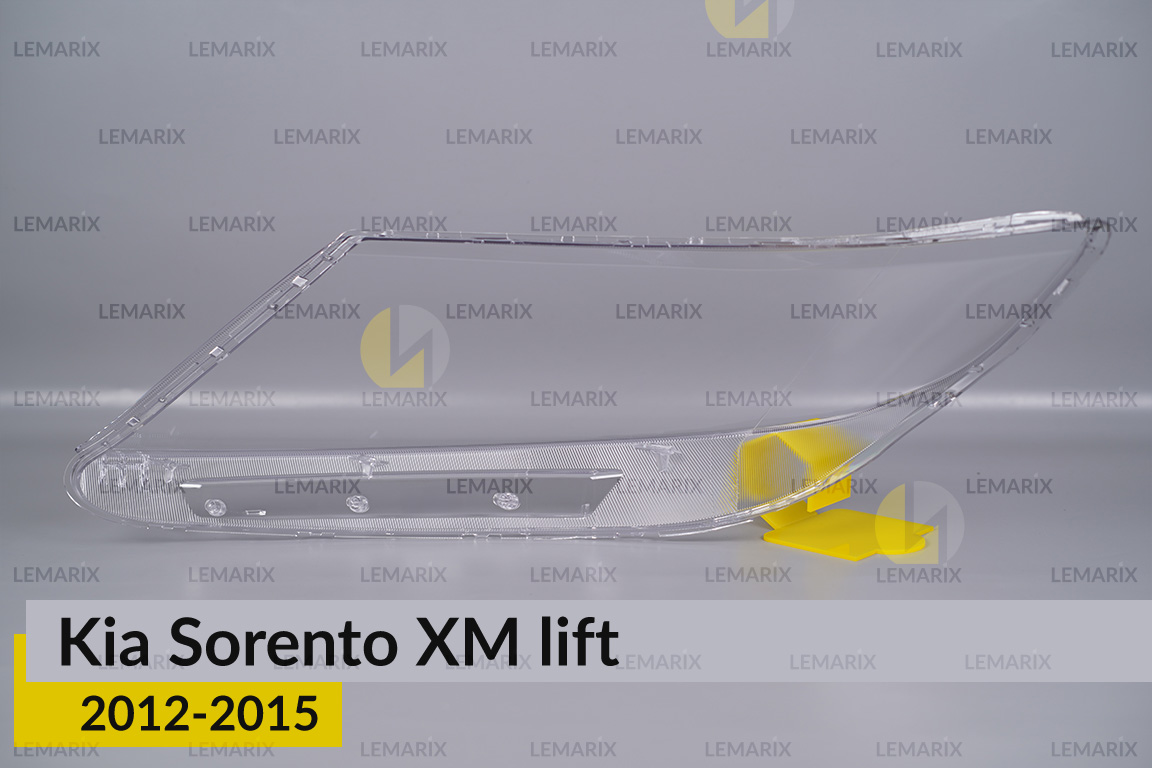 Стекло фары KIA Sorento XM (2012-2015) рест правое