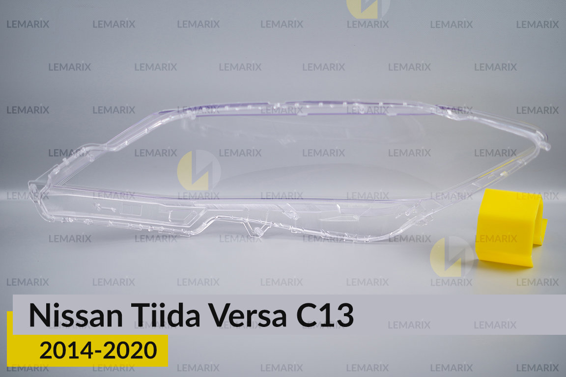 Стекло фары Nissan Tiida Versa C13 (2014-2020) правое
