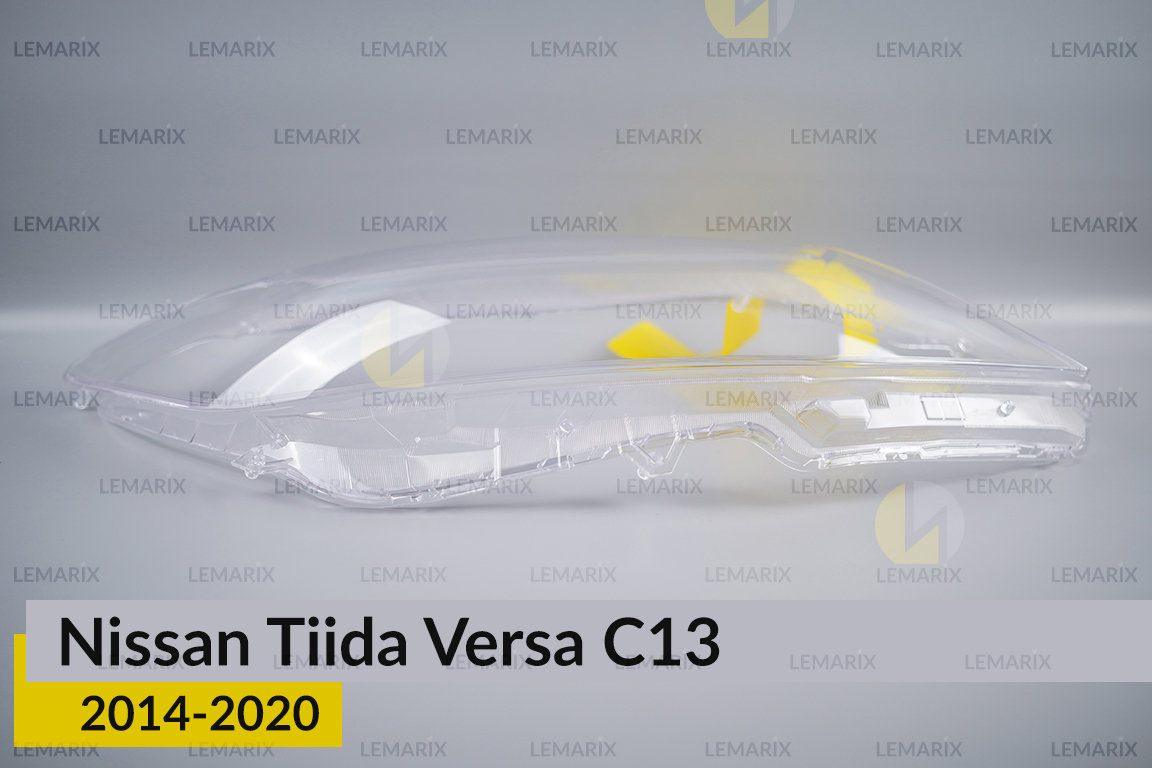 Стекло фары Nissan Tiida Versa C13 (2014-2020) правое