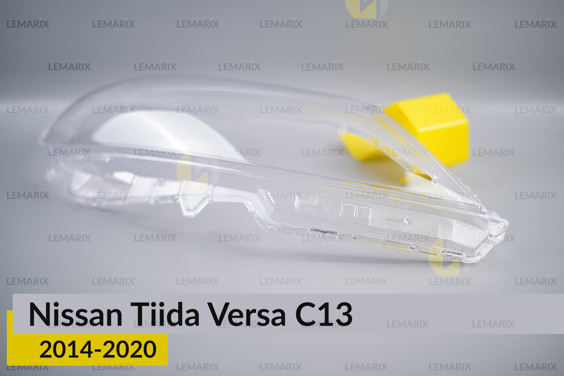 Стекло фары Nissan Tiida Versa C13 (2014-2020) правое