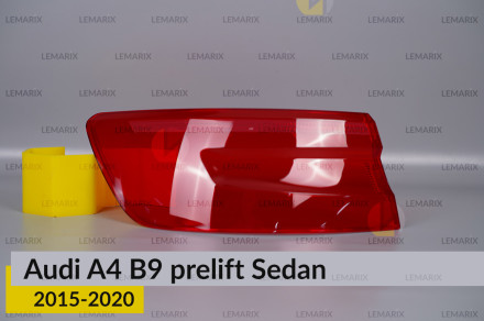 Скло заднього ліхтаря зовнішнє в крилі Audi A4 B9 Sedan (2015-2020) дорест ліве