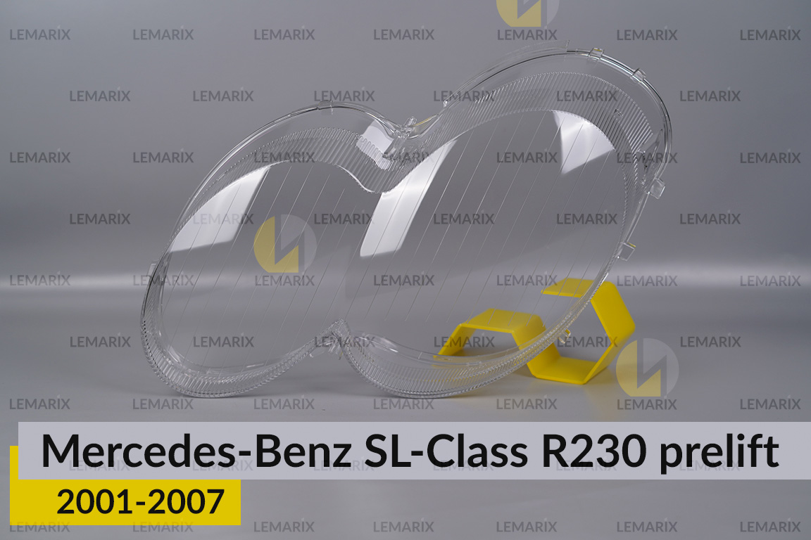 Стекло фары Mercedes-Benz SL-Class R230 (2001-2007) дорест левое