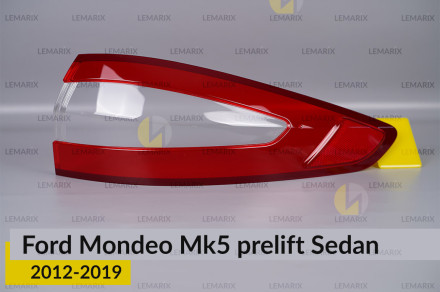 Стекло заднего фонаря внешнее в крыле Ford Mondeo Mk5 Sedan (2012-2019) дорест правое