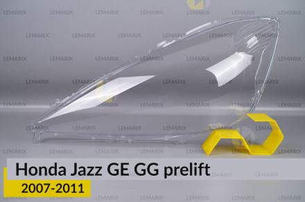 Скло фари Honda Jazz GE GG (2007-2011) дорест ліве