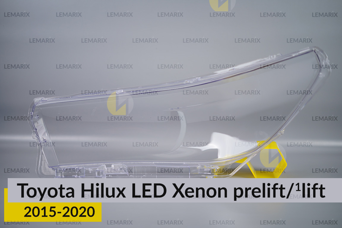 Скло фари Toyota Hilux LED Xenon (2015-2020) дорест/1 рест праве