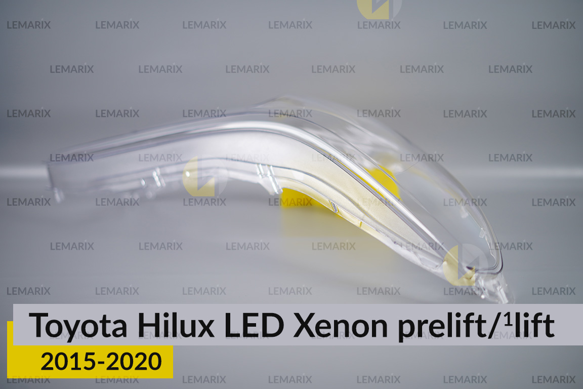 Скло фари Toyota Hilux LED Xenon (2015-2020) дорест/1 рест праве