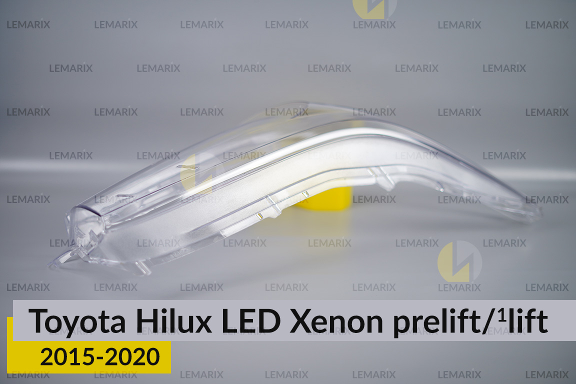 Скло фари Toyota Hilux LED Xenon (2015-2020) дорест/1 рест праве