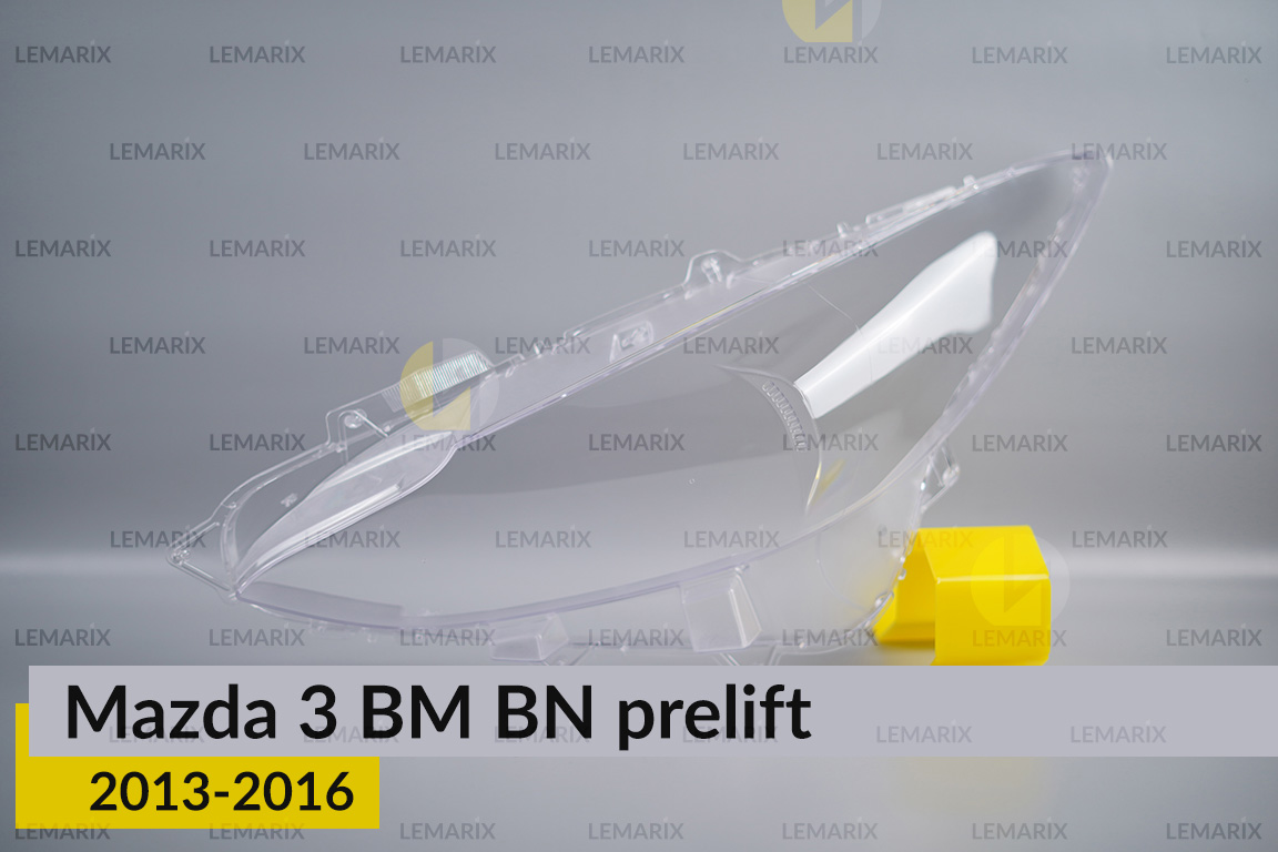 Стекло фары Mazda 3 BM BN (2013-2016) дорест левое