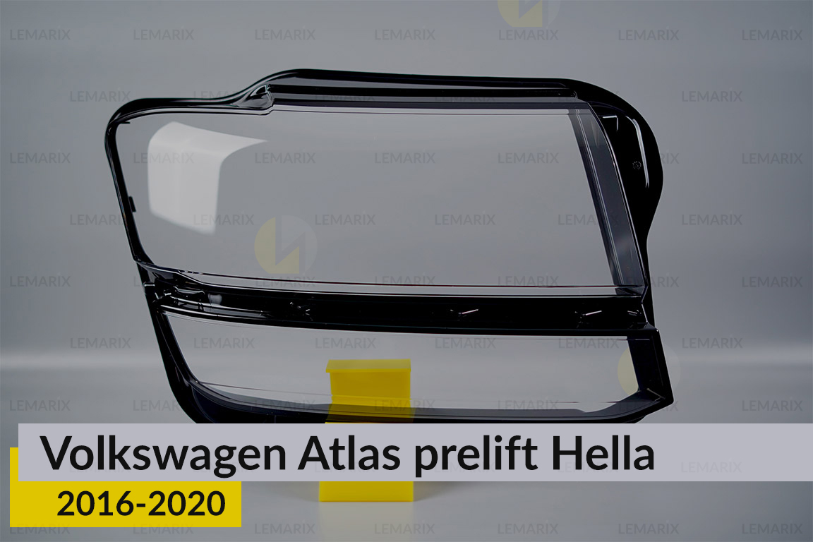Стекло фары VW Volkswagen Atlas Hella (2016-2020) дорест правое