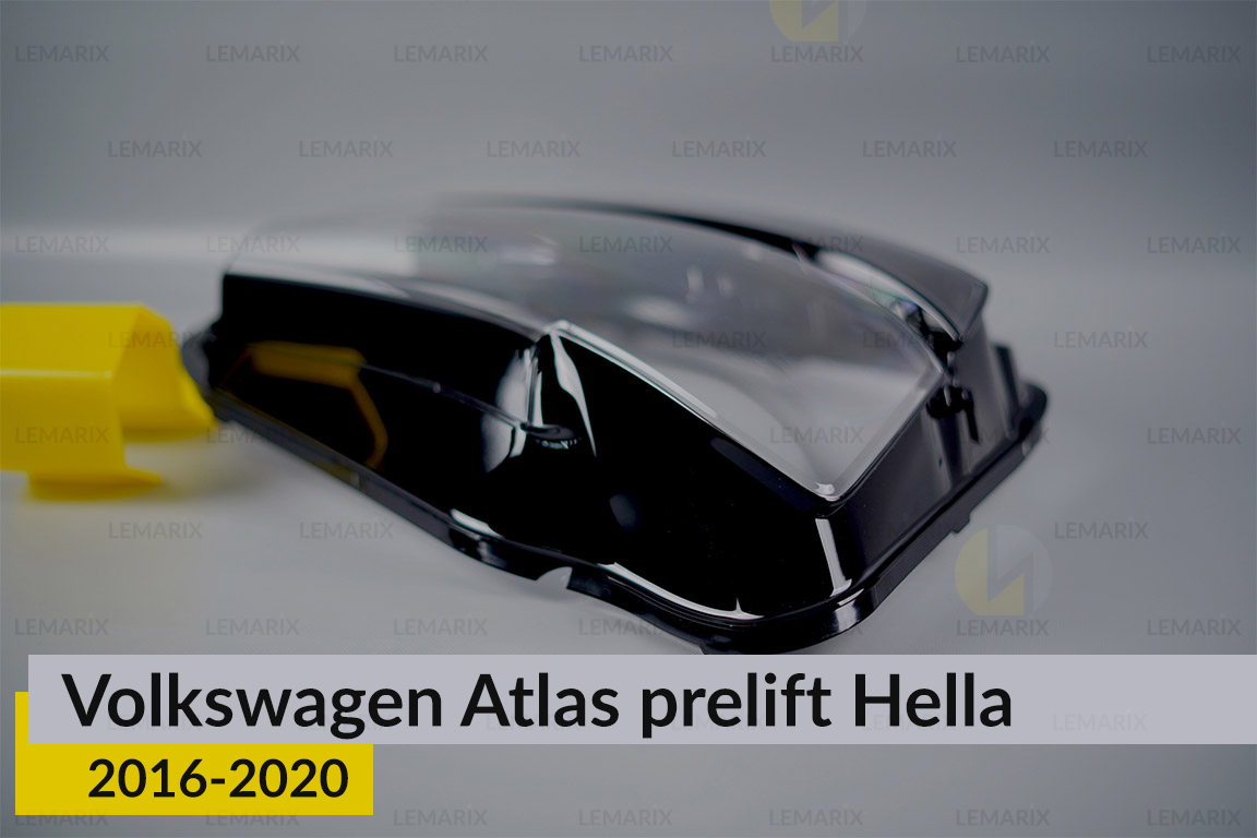 Стекло фары VW Volkswagen Atlas Hella (2016-2020) дорест правое