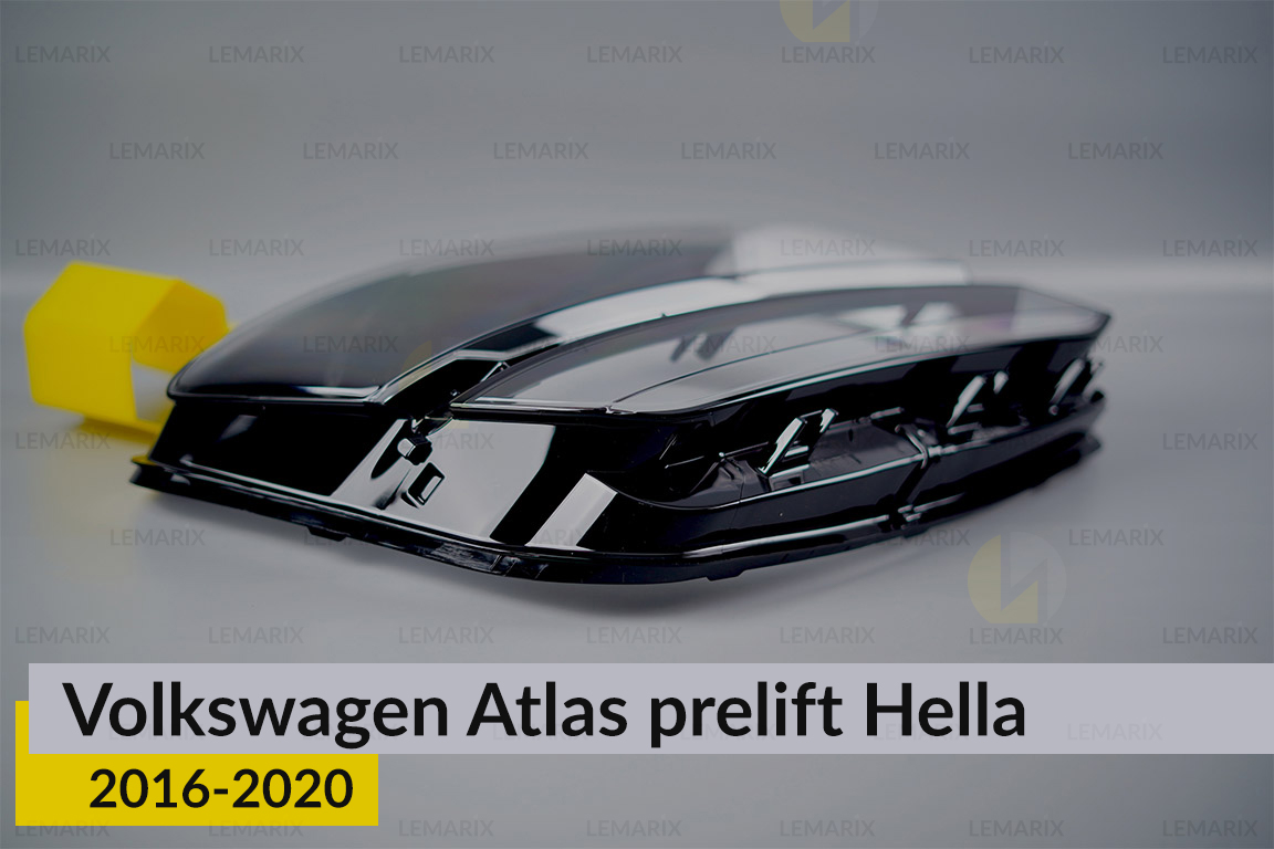 Стекло фары VW Volkswagen Atlas Hella (2016-2020) дорест правое