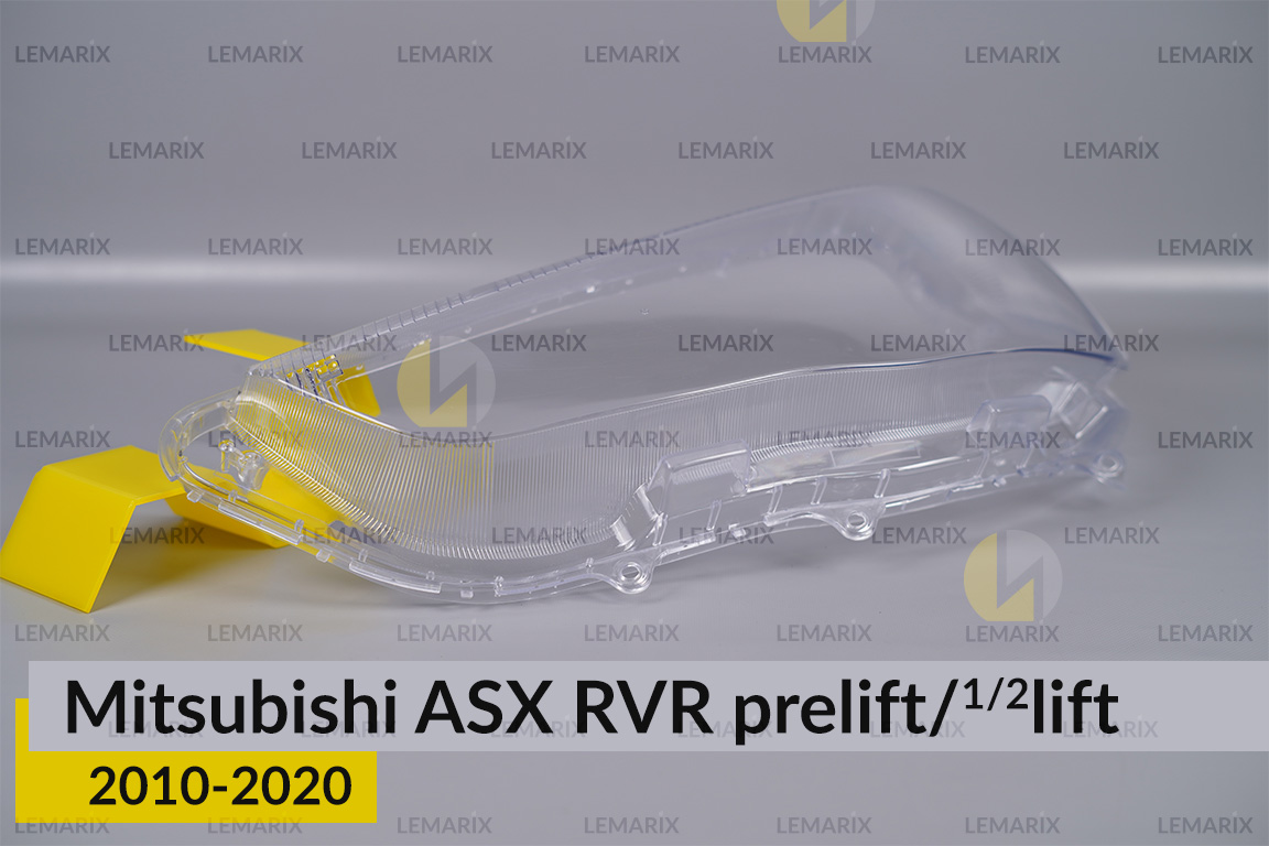 Скло фари Mitsubishi ASX RVR (2010-2020) дорест/1/2 рест ліве