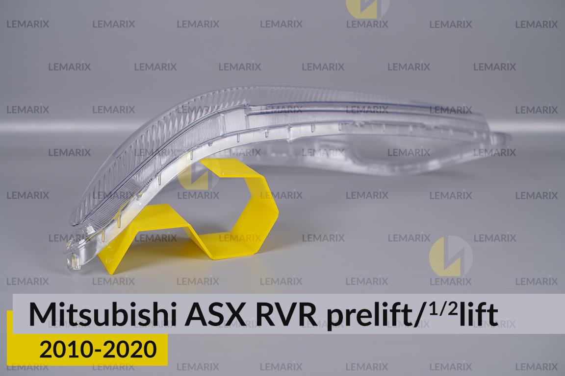 Скло фари Mitsubishi ASX RVR (2010-2020) дорест/1/2 рест ліве