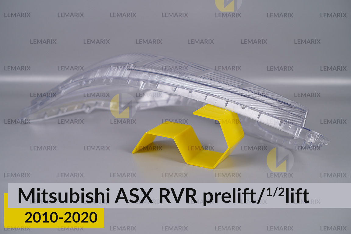 Скло фари Mitsubishi ASX RVR (2010-2020) дорест/1/2 рест ліве