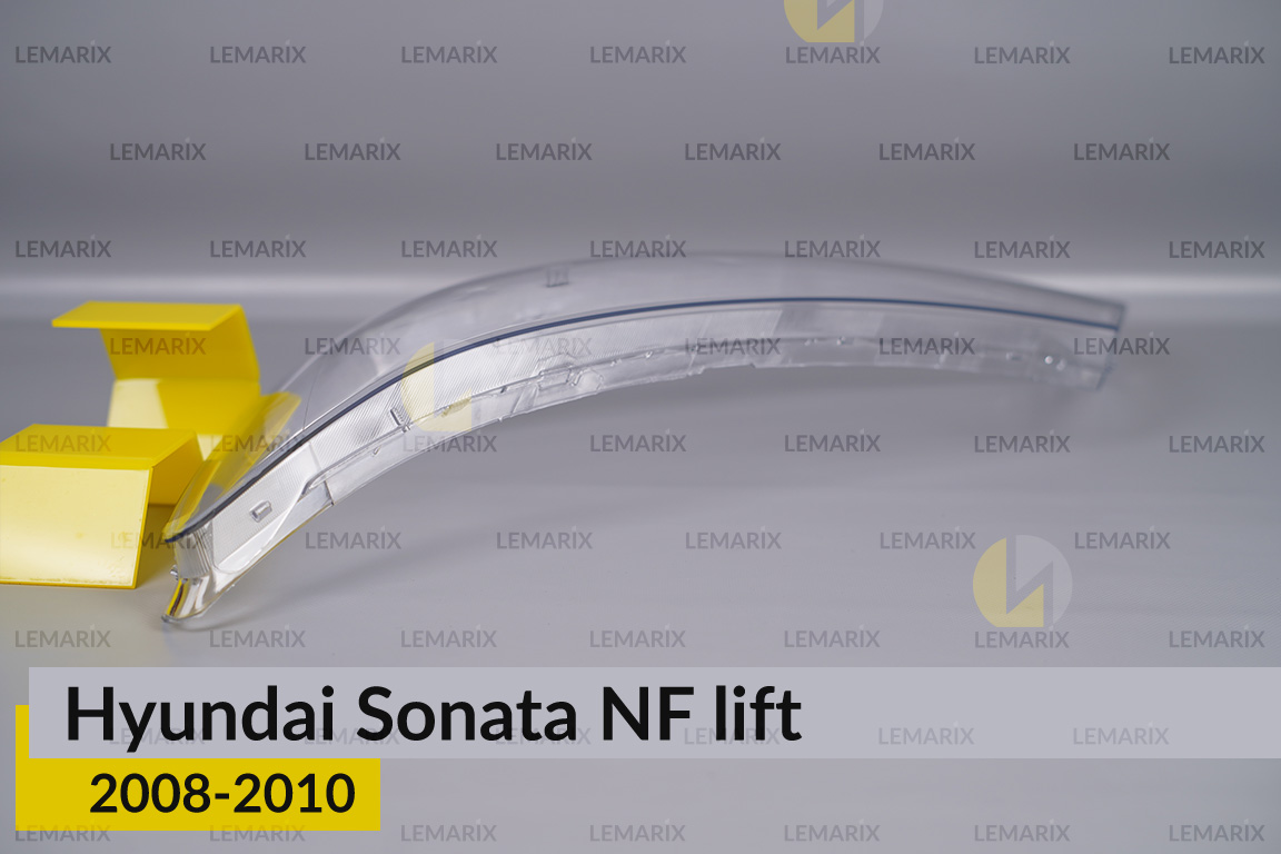 Стекло фары Hyundai Sonata NF (2008-2010) рест левое