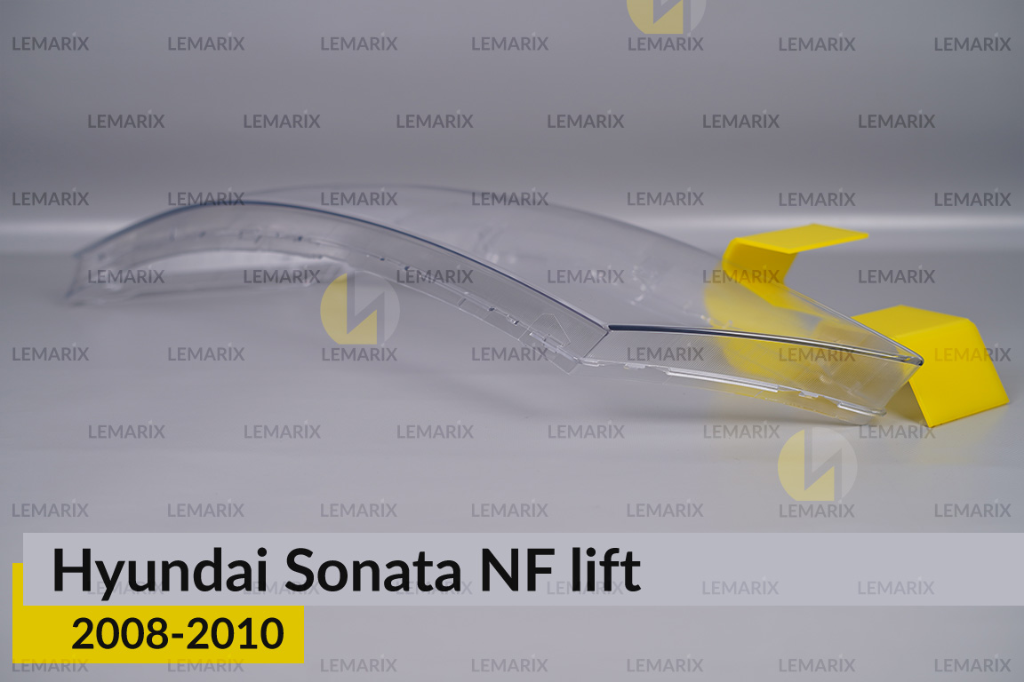 Стекло фары Hyundai Sonata NF (2008-2010) рест левое