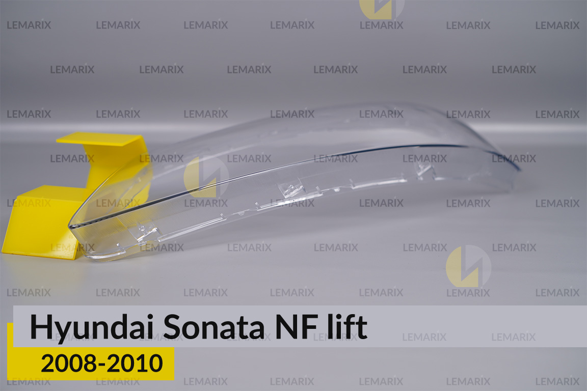 Стекло фары Hyundai Sonata NF (2008-2010) рест левое