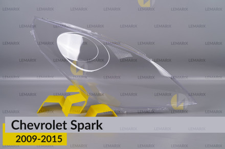 Скло фари Chevrolet Spark (2009-2015) праве
