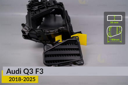 Кришка ковпак заглушка фари Audi Q3 F3 (2018-2025) ліва