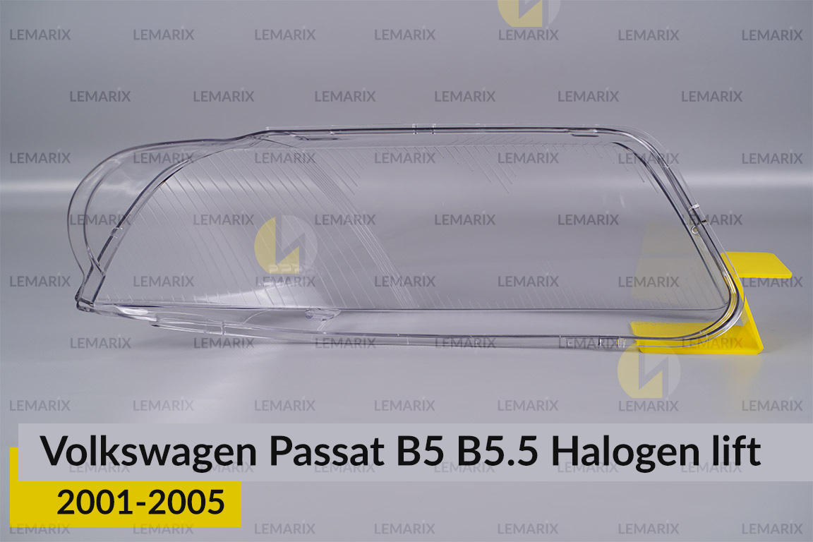 Стекло фары VW Volkswagen Passat B5 B5.5 Halogen (2001-2005) рест левое