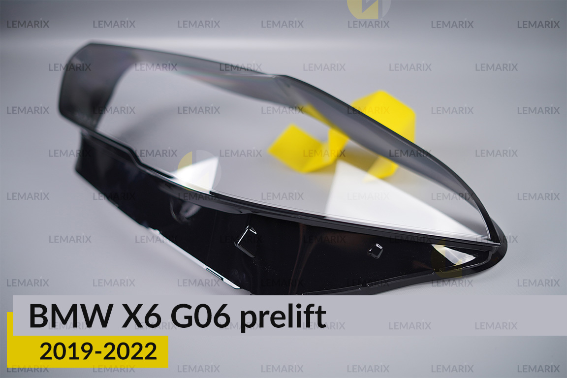 Скло фари BMW X6 G06 (2019-2023) дорест ліве