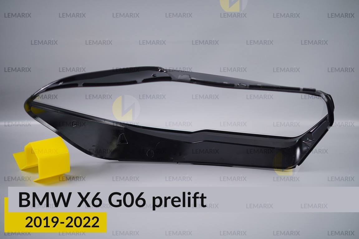 Скло фари BMW X6 G06 (2019-2023) дорест ліве