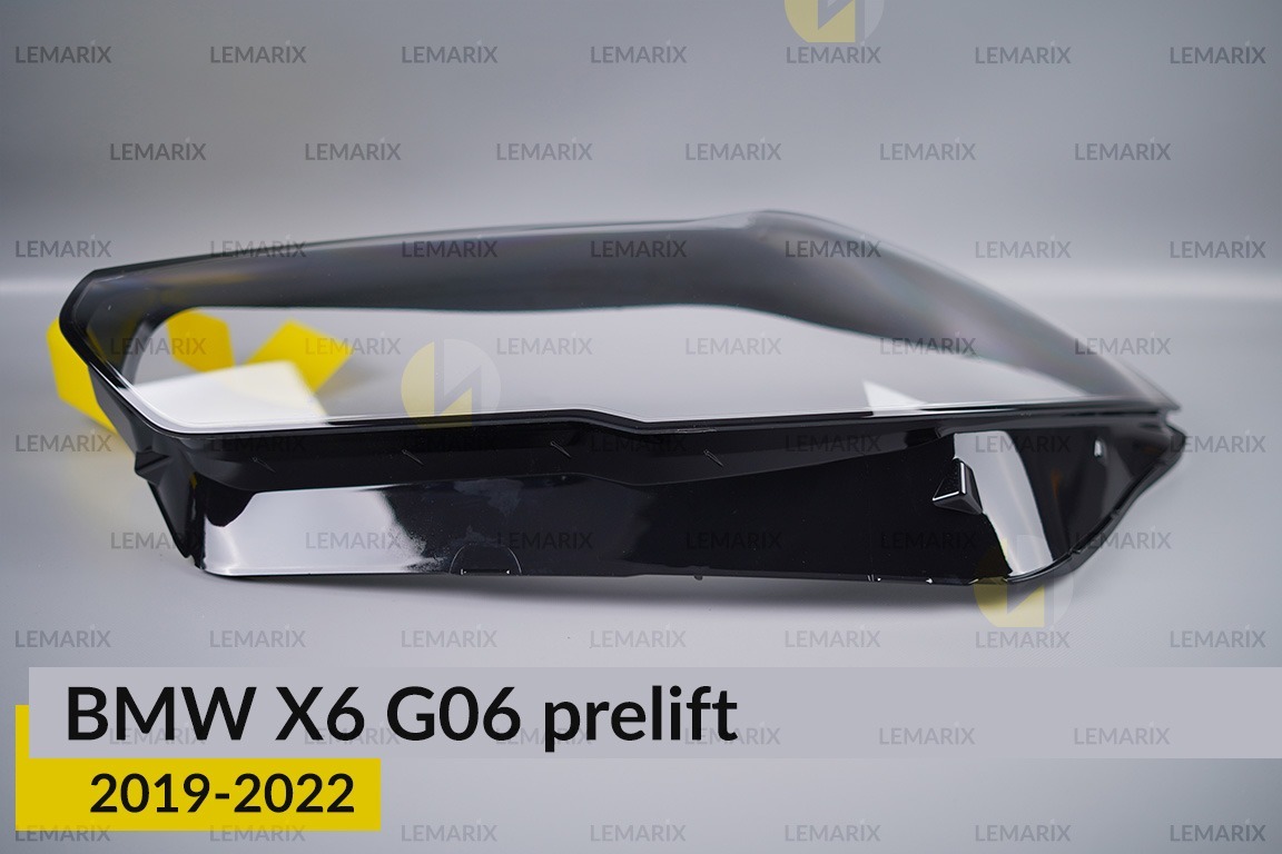 Скло фари BMW X6 G06 (2019-2023) дорест ліве